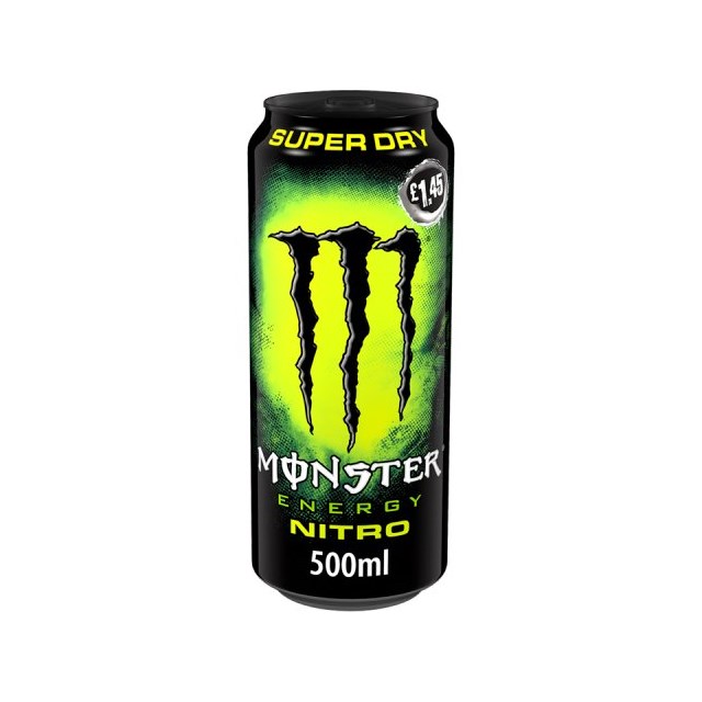 MONSTER DRINK NITRO SUPER DRY 500ml £1.45 (12 PACK)