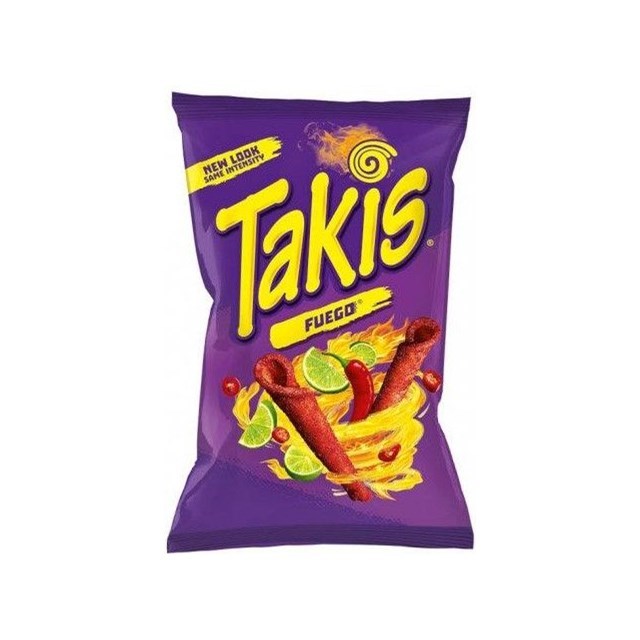 TAKIS FUEGO CHILLI & LIME CORN SNACK 180g (10 Pack)