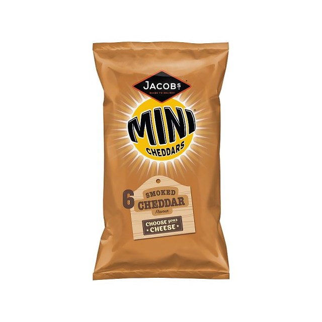 MINI CHEDDARS 6PACK NACHO CHEESE & JALAPENO