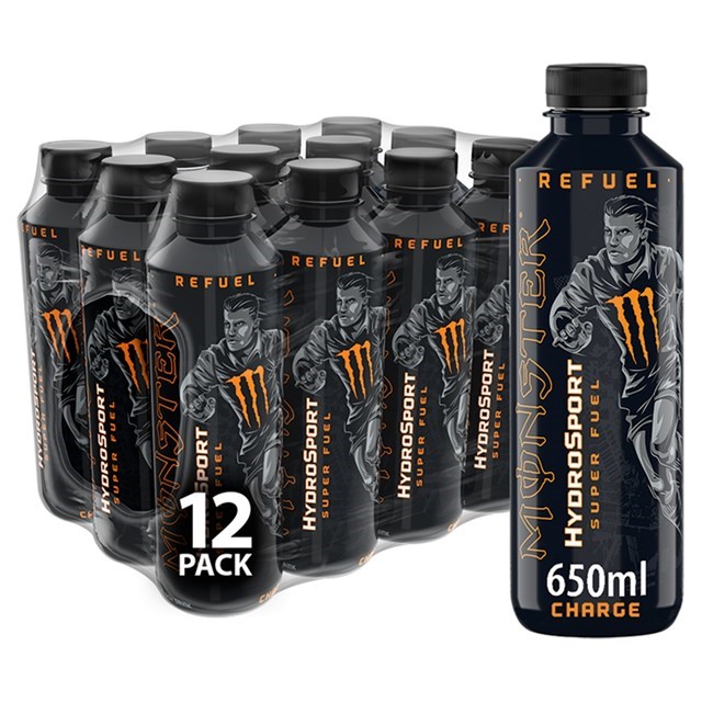 MONSTER HYDRO SPORT CHARGE 650ml (12 PACK) 31 MAY DATED