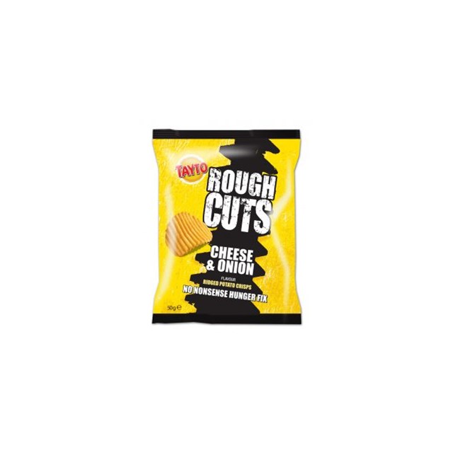 TAYTO ROUGH CUTS CHEDDAR & ONION 50G