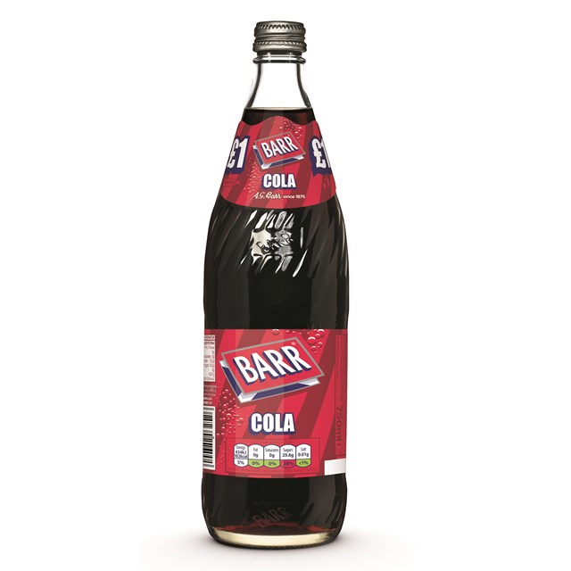 BARRS GLASS £1 750ML COLA