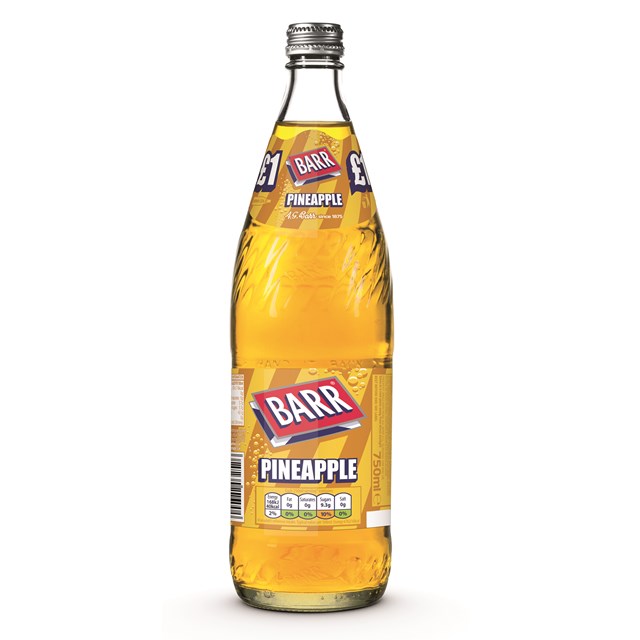 BARRS GLASS £1 750ML PINEAPPLE