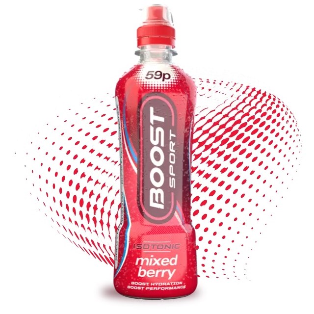 BOOST SPORT ENERGY DRINK MIXED BERRY 500ml 59P (12 Pack)