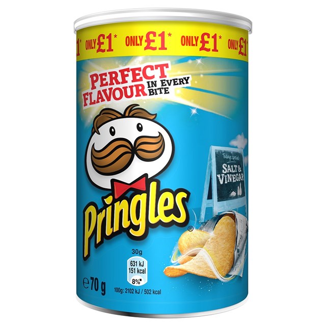 PRINGLES £1 SALT & VINEGAR