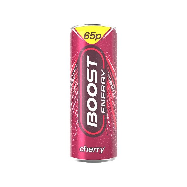 BOOST ENERGY DRINK CHERRY BURST 250ml 65P (24 PACK)