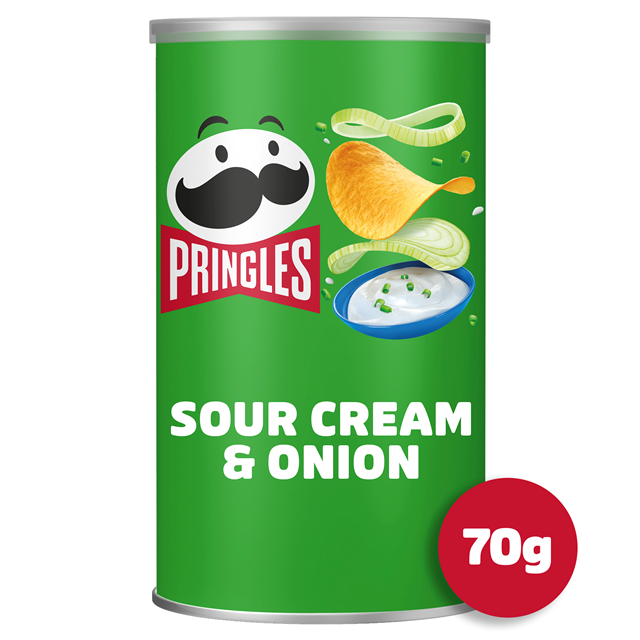 PRINGLES SOUR CREAM & ONION 70g (12 PACK)