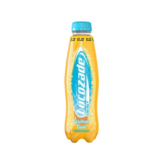 LUCOZADE ENERGY CARIBBEAN CRUSH 380ml £1.25 (12 Pack)