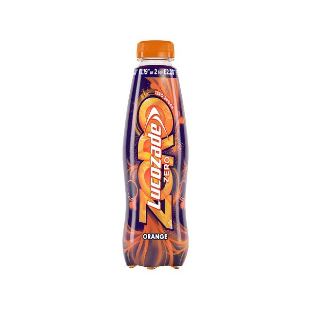LUCOZADE £1.09/2FOR£2 ZERO ORANGE MAY DATED