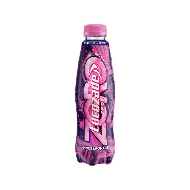 LUCOZADE £1 ZERO PINK LEMONADE