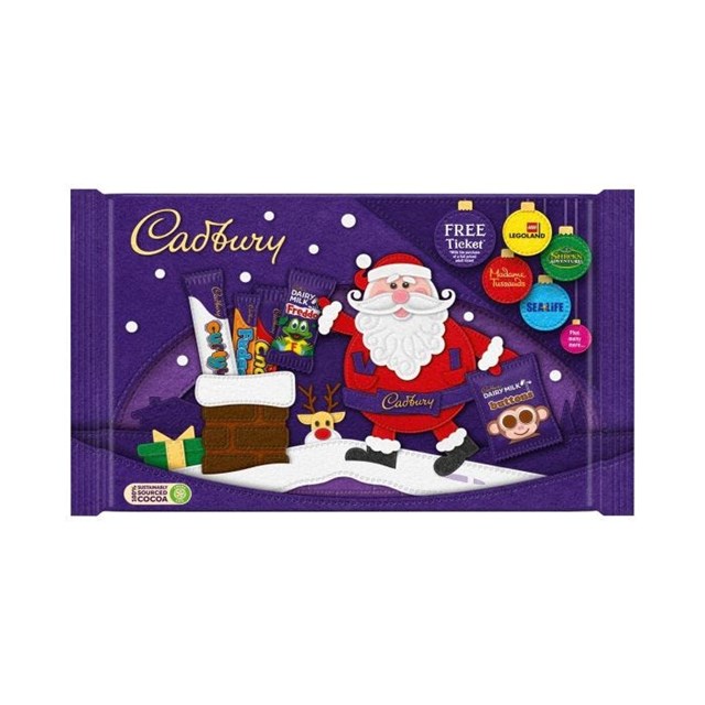 CADBURYS SANTA SMALL SELECTION PACKS 89g (24 PACKS)