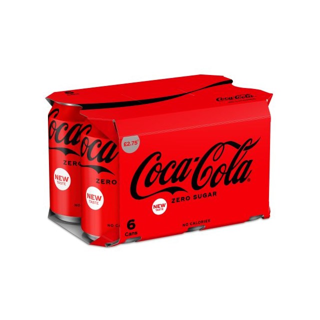 COCA COLA ZERO SUGAR 330ml £1.75 (4 x 6 PACK)