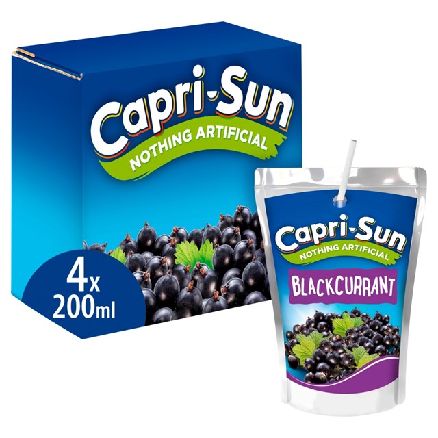 CAPRI SUN BLACKCURRANT 200ml (8 x 4 PACK)