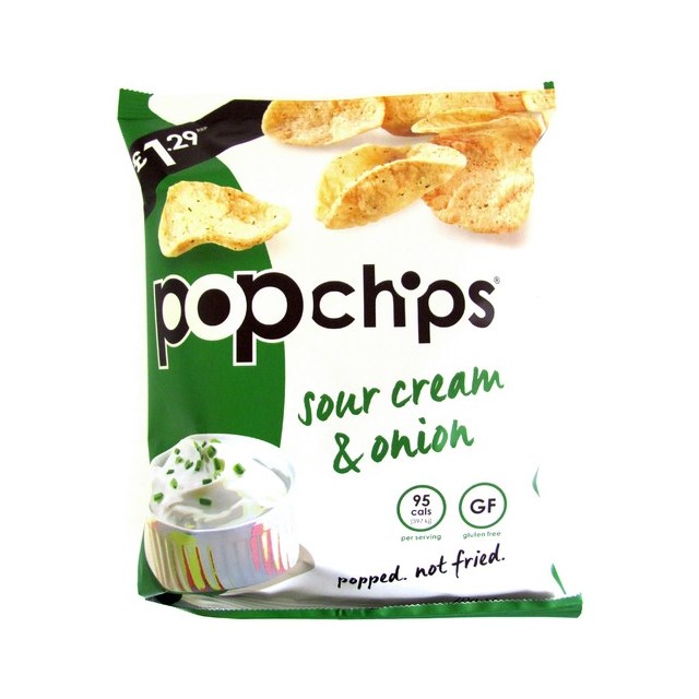 POPCHIPS £1.29 SOUR CREAM & ONION
