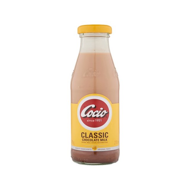 COCIO CHOCOLATE MILK GLASS BOTTLE 270ml (8 PACK)