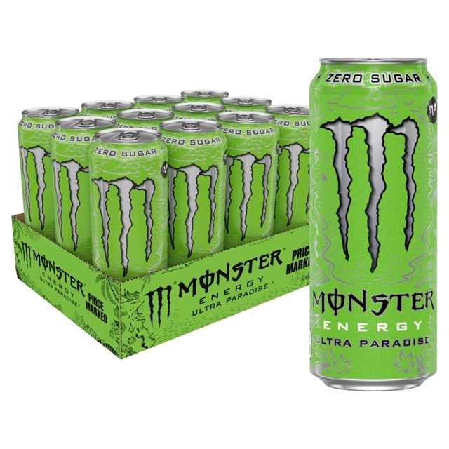 MONSTER ENERGY DRINK ULTRA PARADISE £1.35 500ml 12 CANS