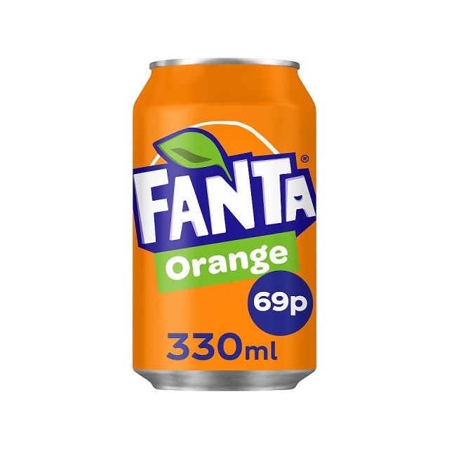 FANTA ORANGE 330ml 65p CANS (24 PACK)