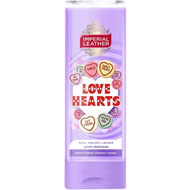 IMPERIAL LEATHER SHOWER GEL LOVE HEARTS