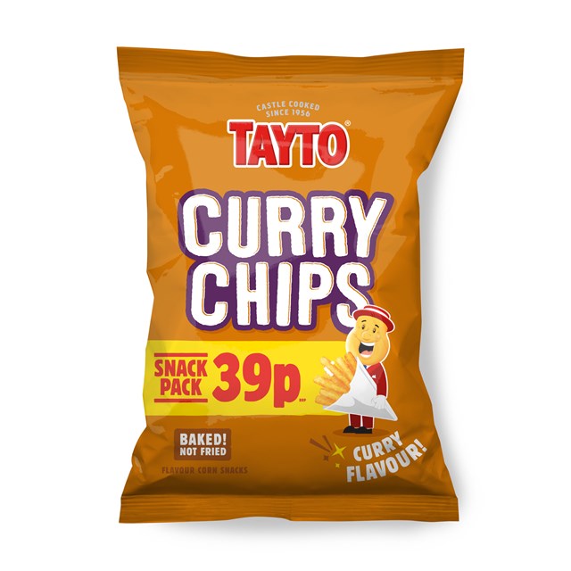 TAYTO 39P CURRY CHIPS 36 PACKS