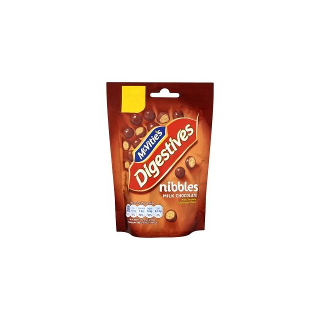 MCVITIES NIBBLES £1 MILK CHOCOLATE