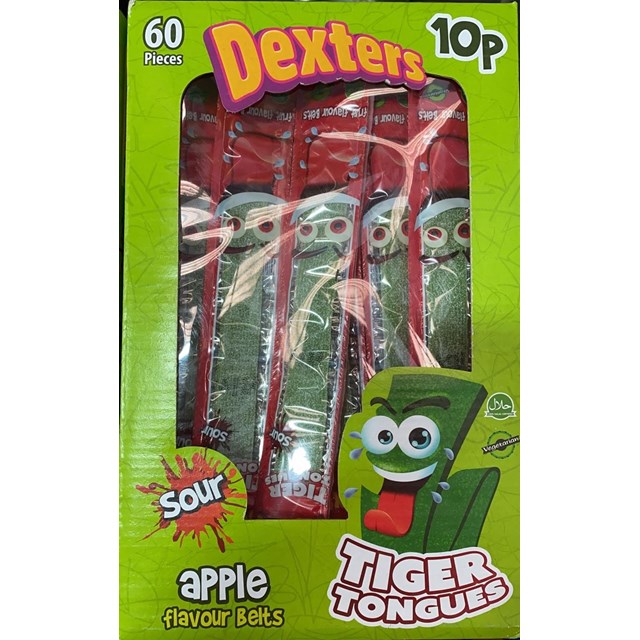 DEXTERS TIGER TONGUES SOUR APPLE