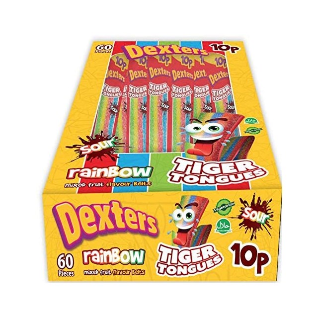DEXTERS TIGER TONGUES RAINBOW 10p