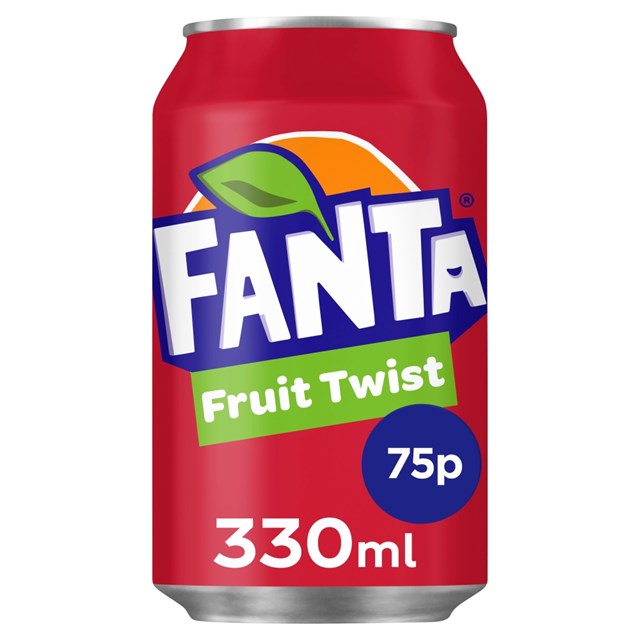 Fanta Fruit Twist 330ml 75p Cans (24 Pack)