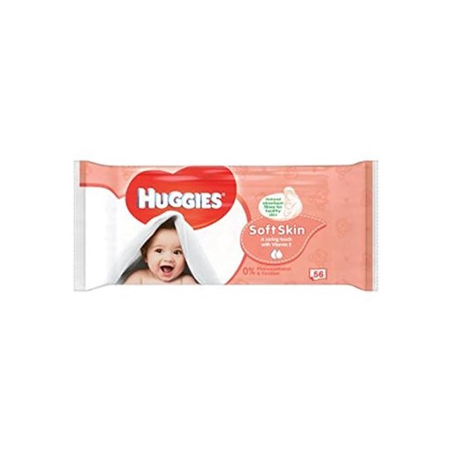 HUGGIES BABY WIPES SOFT SKIN 56 Wipes
