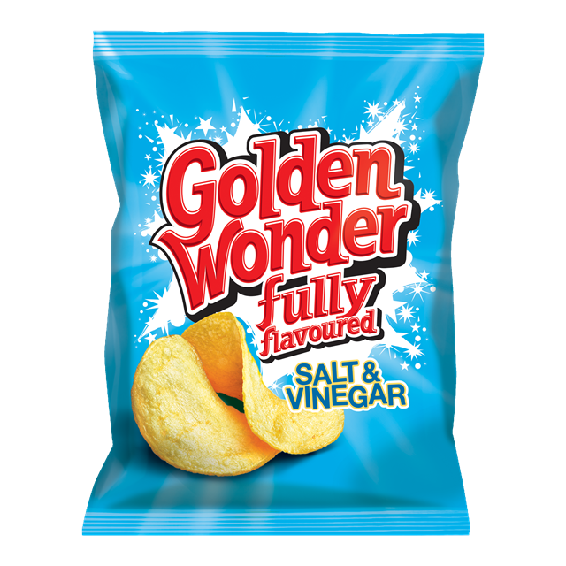 Golden Wonder Salt & Vinegar 32.5g (32 Pack)
