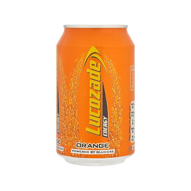 LUCOZADE ENERGY ORANGE 330ml CANS (24 PACK)