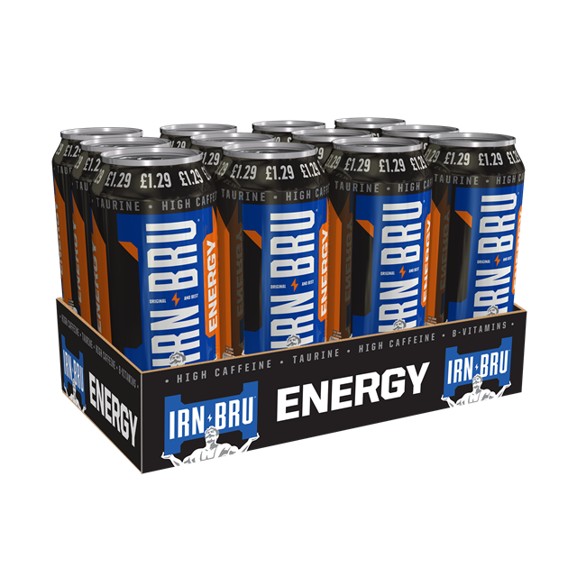 IRN BRU ENERGY DRINK 500ml £1.29 (12 PACK)