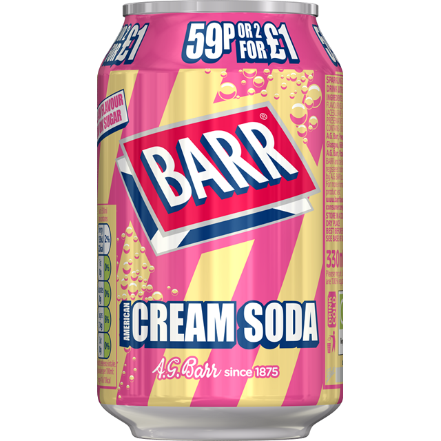 BARRS 49P CREAM SODA
