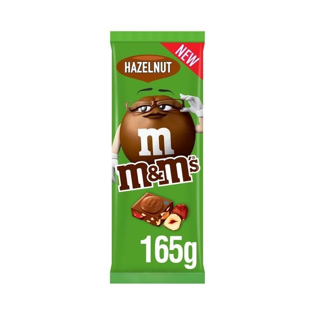 M&M'S BLOCK HAZELNUT 165g (16 PACK)