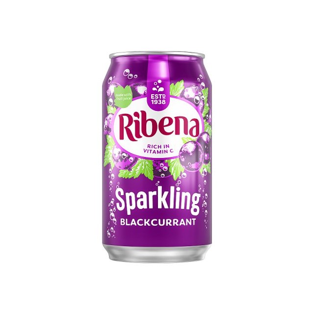 RIBENA SPARKLING BLACKCURRANT 330ml (24 PACK)