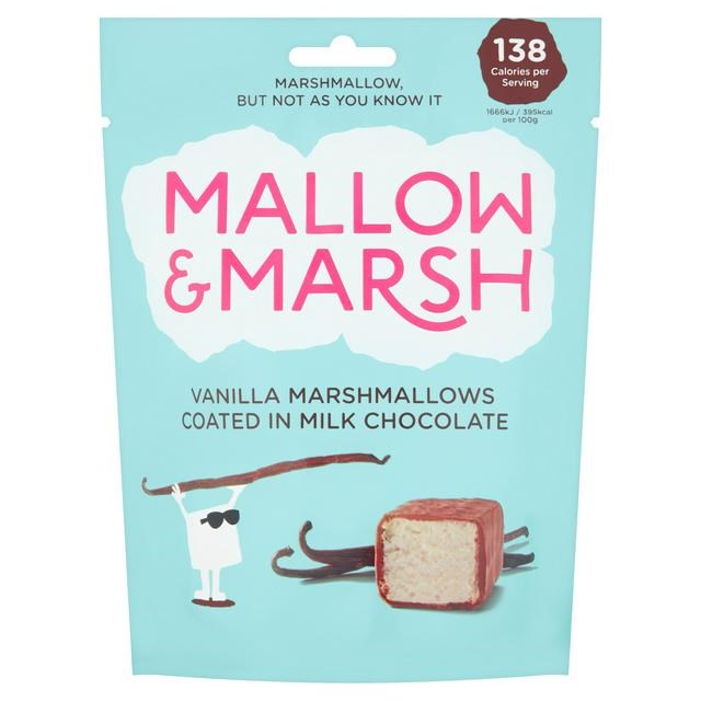 MALLOW & MARSH VANILLA MARSHMALLOWS MILK CHOCOLATE 100g
