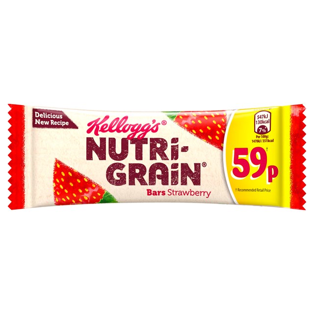 KELOGGS CEREAL BARSL 49P NUTRIGRAIN STRAWBERRY