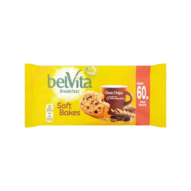 Belvita Softbakes Choc Chip 50g (20 Pack) 14 April dated