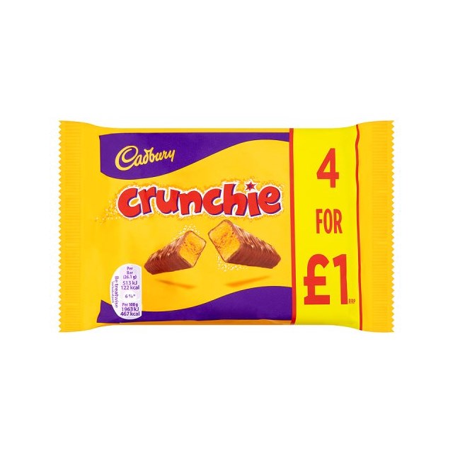 CADBURYS CRUNCHIE £1 (10 x 4 PACK)