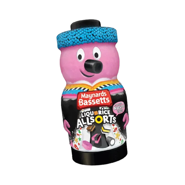 MAYNARDS BASSETTS LIQUORICE ALLSORTS BERTIE BASSETT JAR 495g