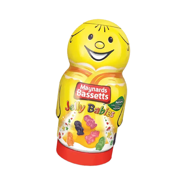 MAYNARDS BASSETTS JELLY BABIES NOVELTY JAR 495g
