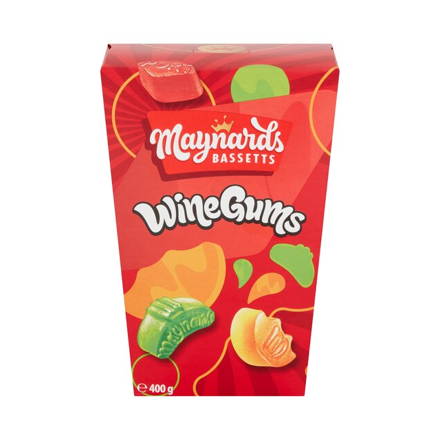 MAYNARDS BASSETTS WINE GUMS CARTON 400g