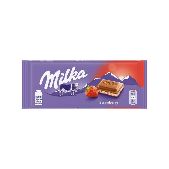 MILKA STRAWBERRY 100g (22 PACK)