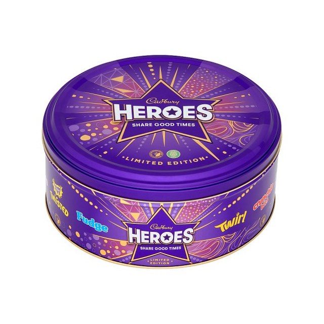 CADBURYS HEROES TIN LIMITED EDITION 800g