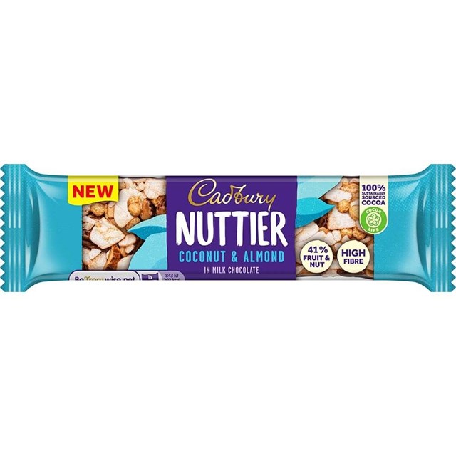 CADBURY NUTTIER COCONUT & ALMOND 40g (3 PACK) 11 OCTOBER DATED
