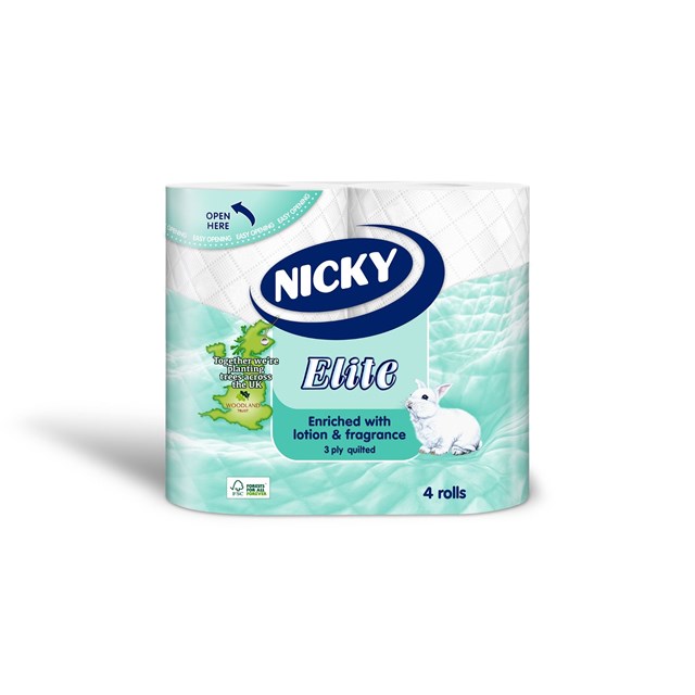 NICKY ELITE 4PACK 3-PLY WHITE