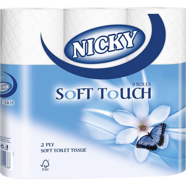 NICKY SOFT TOUCH 2-PLY 9PACK