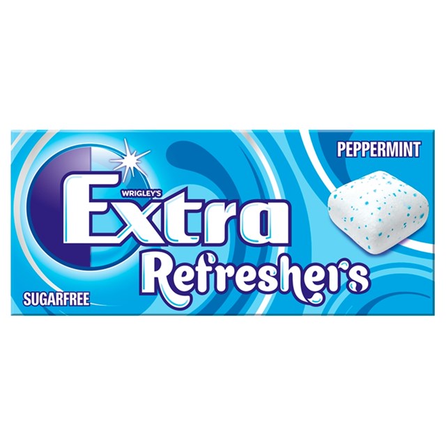 WRIGLEYS EXTRA REFRESHERS PEPPERMINT 7 Pieces (16 PACK)