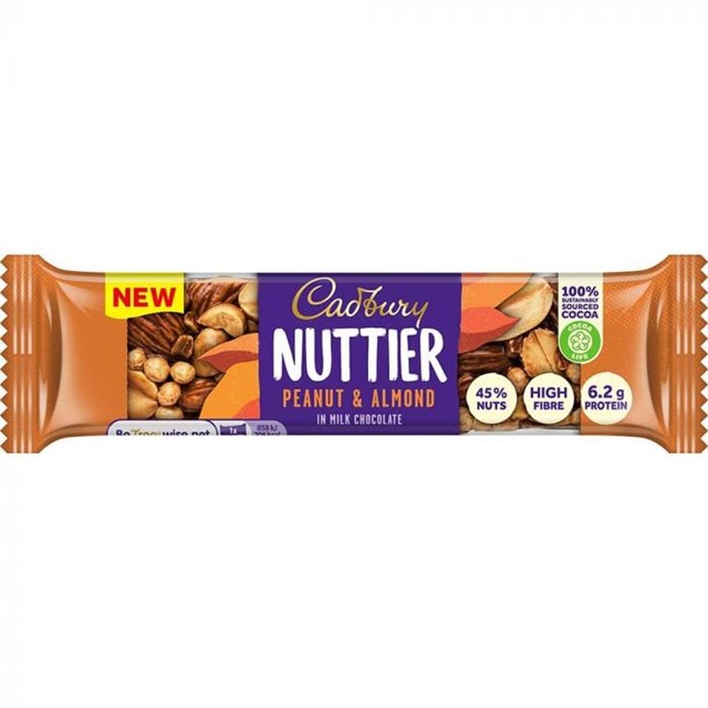 CADBURY NUTTIER PEANUT & ALMOND 40g (3 PACK)