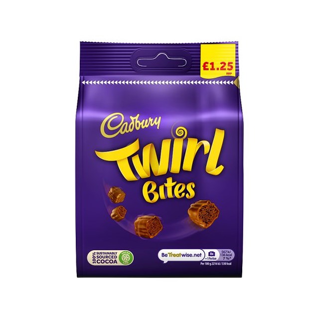 CADBURYS TWIRL BITES £1 95g (10 PACK)