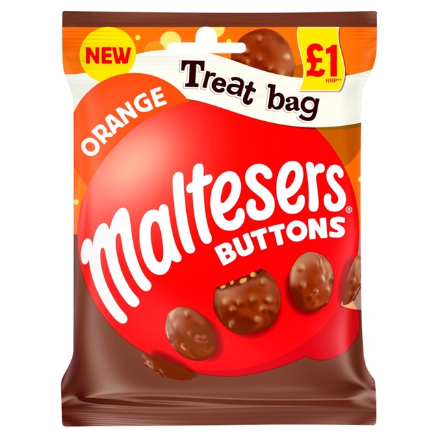 MALTESER ORANGE BUTTONS TREAT BAG 68g £1 (20 PACK)